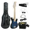 Smartxchoices martin acoustic guitar 30&quot; martin guitars acoustic Inch acoustic guitar martin Kids guitar martin Electric martin guitars Guitar With 5W Amp &amp; Much More Guitar Combo Accessory Kit (Blue) #1 small image
