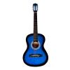 New Blue 38&quot; Beginners Acoustic Guitar With Guitar Case, Strap, Tuner and Pick S8