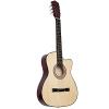 Costzon Beginners Acoustic Guitar With Guitar Case, Strap, Tuner and Pick Beige #1 small image