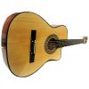 Full Size Acoustic Country/Bluegrass Cutaway Guitar with Gig Bag (Natural) #1 small image