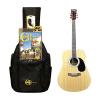 ChordBuddy Guitar Starter Kit. Includes Full Size, Perry Dreadnought Acoustic6 String Guitar (Natural), ChordBuddy Device, DVD, Songbook, Gig Bag, Tuner and Picks. Best Guitar Learning System. #1 small image