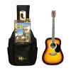 ChordBuddy Guitar Starter Kit. Includes Full Size, Perry Dreadnought Acoustic 6 String Guitar (Vintage Burst), ChordBuddy Device, DVD, Songbook, Gig Bag, Tuner and Picks. Best Guitar Learning System. #1 small image