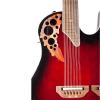 Ovation CSE225-RRB Ruby Red Burst Celebrity Doubleneck Acoustic-Electric Guitar With guitarVault Accessory Pack