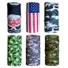 Cool 6pc Seamless Style Camo Bandanna Headwear Scarf Wrap Neck Gaiters - Pack of 6