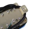 Yibuy Light Blue Color HBBC-BL-XBN 4P Double Coil Humbucker Pickup Neck and Bridge for Electric Guitar