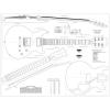 Set of 4 Gibson Electric Guitar Plans - CS-356, Les Paul, Les Paul Double cutaway, and Firebird Studio - Full Scale - Actual Size- Making Guitar or Framing BUY ONLY FROM SPIRIT FLUTES - #2 small image