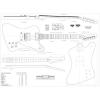Set of 4 Gibson Electric Guitar Plans - CS-356, Les Paul, Les Paul Double cutaway, and Firebird Studio - Full Scale - Actual Size- Making Guitar or Framing BUY ONLY FROM SPIRIT FLUTES - #3 small image