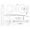 Set of 4 Gibson Electric Guitar Plans - CS-356, Les Paul, Les Paul Double cutaway, and Firebird Studio - Full Scale - Actual Size- Making Guitar or Framing BUY ONLY FROM SPIRIT FLUTES - #4 small image