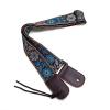 CLOUDMUSIC martin acoustic guitar Colorful martin guitar Hawaiian acoustic guitar martin Style martin guitar strings Cotton guitar martin Ukulele Strap Blue White Flower (Brown)