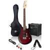 Rogue Rocketeer Electric Guitar Pack Wine Burst #1 small image