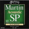 Martin martin guitar strings MSP3600 martin guitar accessories SP martin acoustic strings 80/20 martin guitar Bronze dreadnought acoustic guitar 12-String Acoustic Guitar Strings, Extra Light