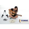 Tunne Guitar Stand for Acoustic, Electric or Bass Keeps Your Instrument Safe and Secure (Silver)