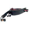Ukulele Strap, Leather Pad Adjustable Nylon Neck Sling Strap for Ukulele with Sound Hole Hook (Red-Black)