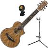 Ibanez EWP14OPN Open Pore Natural Piccolo Guitar w/ Tuner and Stand #1 small image