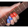 10PCS martin acoustic guitars Fireboomoon dreadnought acoustic guitar mixed martin guitar color martin guitar case Large martin guitar strings Medium Small Size Guitar Fingertip Protectors Silicone Finger Guards for Ukulele Electric Guitar. (Three Size)