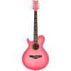 Daisy Rock WildWood Short Scale Acoustic Left-Handed Guitar, Pink Burst #2 small image