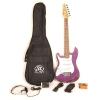 SX martin guitars RST martin guitar case 1/2 martin guitar MPP martin acoustic strings Left martin guitar strings acoustic Handed 1/2 Size Short Scale Purple Guitar Package with Amp, Carry Bag and Instructional Video #1 small image