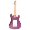SX guitar strings martin RST martin guitar 1/2 martin strings acoustic MPP martin acoustic guitar Left martin Handed 1/2 Size Short Scale Purple Guitar Package with Amp, Carry Bag and Instructional Video #3 small image