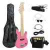 Zeny martin guitar 30&quot; martin acoustic guitars Kids martin guitars acoustic Pink martin strings acoustic Electric guitar martin Guitar with Amp &amp; Much More Guitar Combo Accessory Kit #1 small image