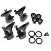 Black 2R2L Sealed Guitar Bass Tuners Tuning Pegs Tuners Machine Heads Tuning Keys