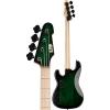 ESP LMM4FMDSTGSB Bass Guitar, Dark See Thru Green Sunburst #4 small image
