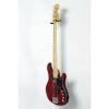 Squier Deluxe Dimension Bass IV Maple Fingerboard Electric Bass Guitar Level 2 Transparent Crimson Red 190839096135