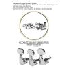 DJ235C-D4 TENOR Acoustic Guitar Tuners, Tuning Key Pegs/Machine Heads for Acoustic Guitar with Chrome Plated Finish and Chrome Plated Buttons. #2 small image