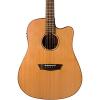 Washburn Solid Wood Series WD160SWCE Dreadnought Acoustic Electric Guitar, Natural #1 small image