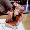 Cover iPhone 7, iPhone 7 Case Cover, Bonice Diamond Glitter Luxury Crystal Rhinestone Soft Rubber Bumper Bling Mirror Makeup Case with Ring Stand Holder for iPhone 7 4.7 inch - Rose Gold