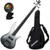 Ibanez SR300E 4-String Pearl Black Fade Metallic Electric Bass w/ Gig Bag and Tuner #1 small image