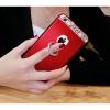 iPhone 6 Plus Case, Bonice Diamond Glitter Luxury Crystal Rhinestone Soft Rubber Bumper Bling Case with 360 Degree Rotating Ring Grip/Stand Holder/Kickstand For iPhone 6S Plus - Red #2 small image