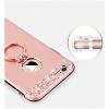 iPhone 6 Plus Case, Bonice Diamond Glitter Luxury Crystal Rhinestone Soft Rubber Bumper Bling Case with 360 Degree Rotating Ring Grip/Stand Holder/Kickstand For iPhone 6S Plus - Red #4 small image
