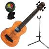 Kala UBASS EM FSRW Acoustic Electric Bass Exotic Mahogany with Round Wound Strings w/ Stand and Tuner #1 small image