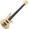 Schecter 6 String Stiletto Custom Electric Bass Natural w/DLX Gig Bag and Stand #3 small image