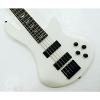 5 String Electric Bass, Fretted, Matte White Polish #6 small image
