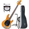 Sterling RAY34QM Antique Maple 4 String Bass w/ Gig Bag, Stand, and Cable