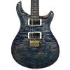 PRS CME Wood Library Custom 24 10 Top Quilt Faded Whale Blue w/Pattern Regular Neck #1 small image