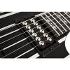 Schecter Guitar Research Synyster Gates Custom Electric Guitar - Black with Silver Pinstripes #4 small image