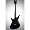 Schecter Synyster Custom Electric 6 String Guitar - Black w/Silver Pin Stripes #5 small image