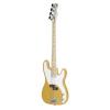 Normandy Guitars ALCB-SB-MPL 4-String Bass Guitar with Maple Fretboard, Schoolbus Yellow #2 small image
