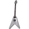 Schecter Guitar Research V-1 Platinum Electric Guitar Satin Silver #2 small image