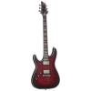 Schecter Hellraiser C-1 Extreme Left Handed 6-String Electric Guitar, Crimson Red Burst Satin #1 small image