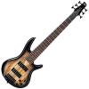 Ibanez GSR206SM 6-String Electric Bass (Natural Grey Burst) w/ Spalted Maple Top w/ Gig Bag and Stand #3 small image