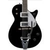 Gretsch G6128T-TVP Power Jet Electric Guitar with Bigsby - Black #1 small image