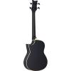 Ortega Guitars D-WALKER-BK Deep Series Extra Short Scale Acoustic Bass with Agathis Top and Body