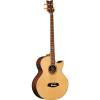 Ortega Guitars D2-4 Deep Series Two 4-String Acoustic Bass with Solid Cedar Top, Rosewood Body, Satin Finish #1 small image