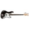Fever 4-String Electric Jazz Bass Style with Gig Bag, Clip on Tuner, Cable and Strap, Color Black, JB43-BK #2 small image