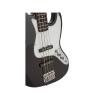 Fever 4-String Electric Jazz Bass Style with Gig Bag, Clip on Tuner, Cable and Strap, Color Black, JB43-BK #6 small image