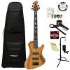 ESP LSTREAM1005FMHN Stream Series 5-String Solid Flamed Maple Top Electric Bass, Honey Natural #1 small image