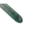 LeatherGraft Emerald Green Genuine Leather Celtic Knot Texas Swirl Pattern Design 2&rdquo; Wide Guitar Strap #3 small image
